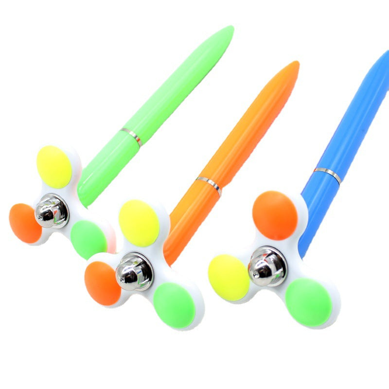 Wholesale Color Rotating Twisted Plastic Gyroscope Pressure Reducing Toy Ball Pen